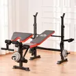 Bodyfit Adjustable Weight Bench Press with Free Gym Gloves - 1
