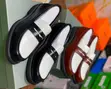 White and Black Leather Loafers - 2