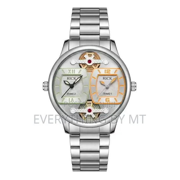 Rich Club Double Time Chain Wristwatch - 1