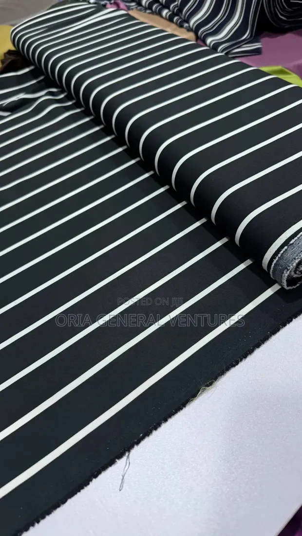 Premium Quality Jonkoso Stripe Fabric (4 Yards) - 1