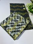 Gold Embellished Mix and Match Kente Fabric (4 & 2 Yards) - 1