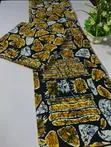 Gold Embellished Mix and Match Kente Fabric (4 & 2 Yards) - 3