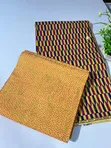 Gold Embellished Mix and Match Kente Fabric (4 & 2 Yards) - 5