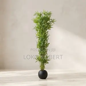 Artificial Blue Blossom Floor Plant in Luxury Vase