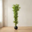 Artificial Blue Blossom Floor Plant in Luxury Vase - 3