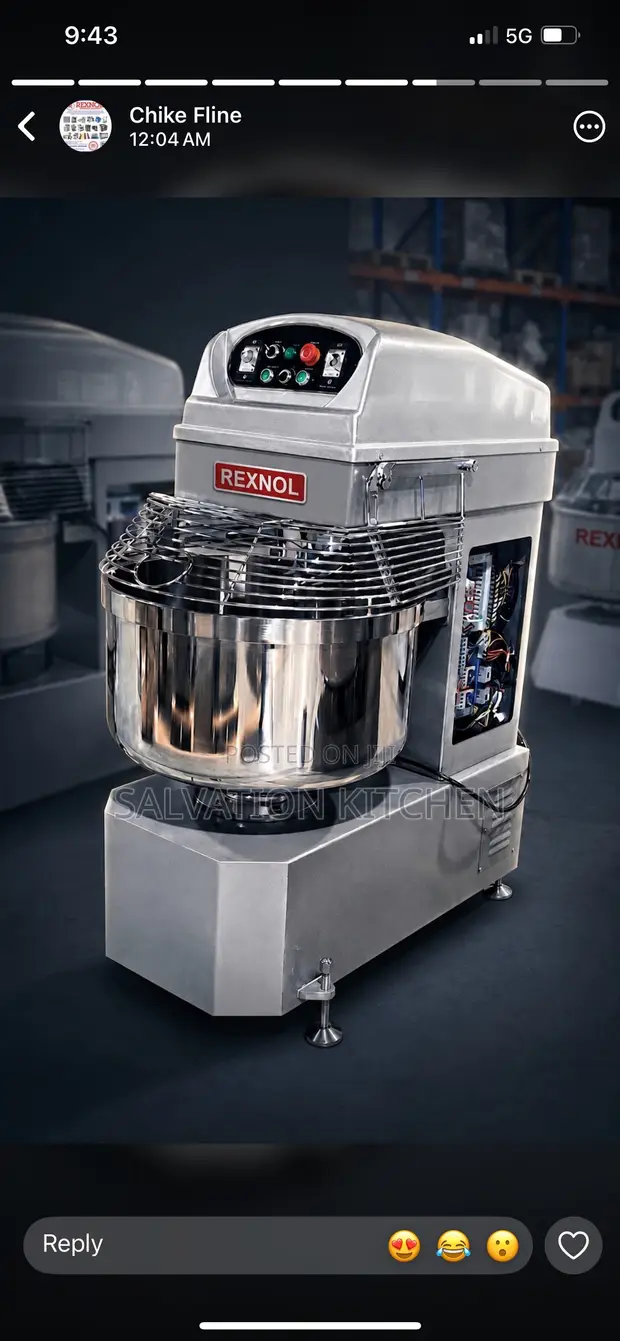 Brand New Industrial 1-Bag Double Motor Dough Mixer - 1