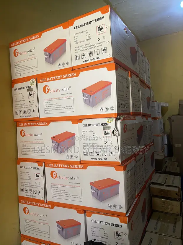 200Ah 12V Felicity Dry Cell Battery - Brand New - 1