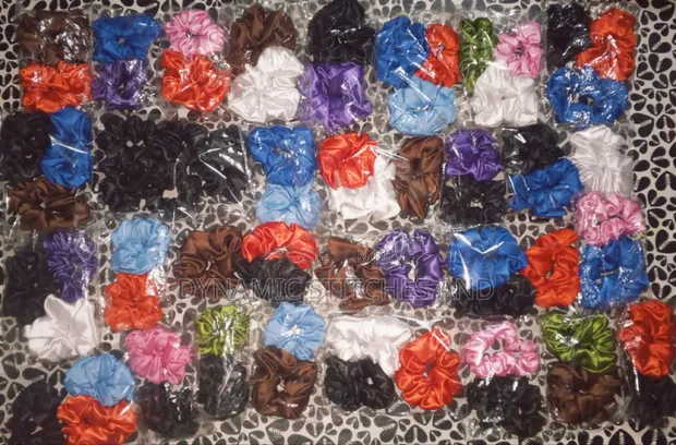 Satin Hair Scrunchies - Sabon Kayayyakin - 1