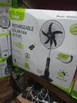 Iww Solar Rechargeable Fan with LED Lights - 1