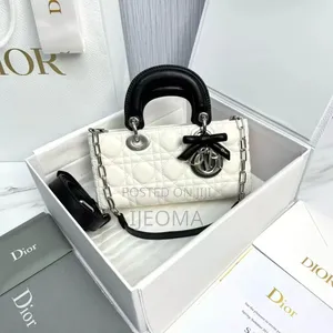Dior Handbag - White, Medium, Brand New