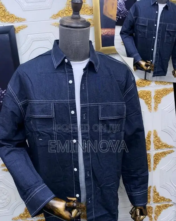 Unisex Jean Jackets - Blue & Black - 1