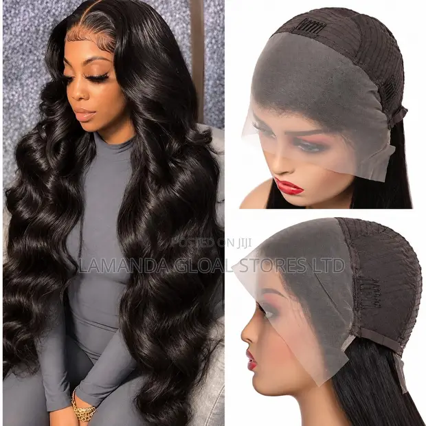Long Body Wave HD Transparent Lace Front Human Hair Wig - 1