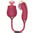 A&G Vibrating Dildo - Rose Sex Toy with G-Spot Stimulation - 3
