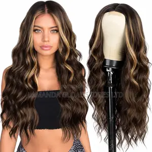 Long Highlighted Body Wave HD Lace Front Wig