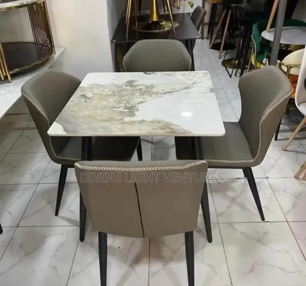 Brand New Gray Dining Set (4 Seater) - 1