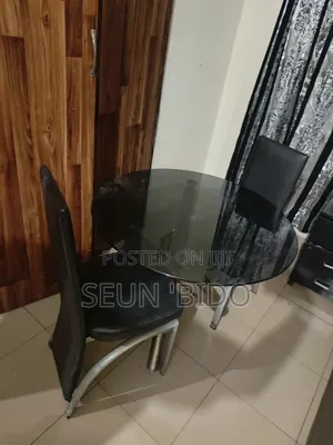 2-Seater Round Glass Dining Set