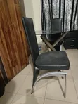 2-Seater Round Glass Dining Set - 4