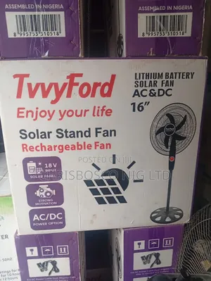 Tvvyford Fan Mai Amfani Da Harshen Rana Tare Da Fitulun LED
