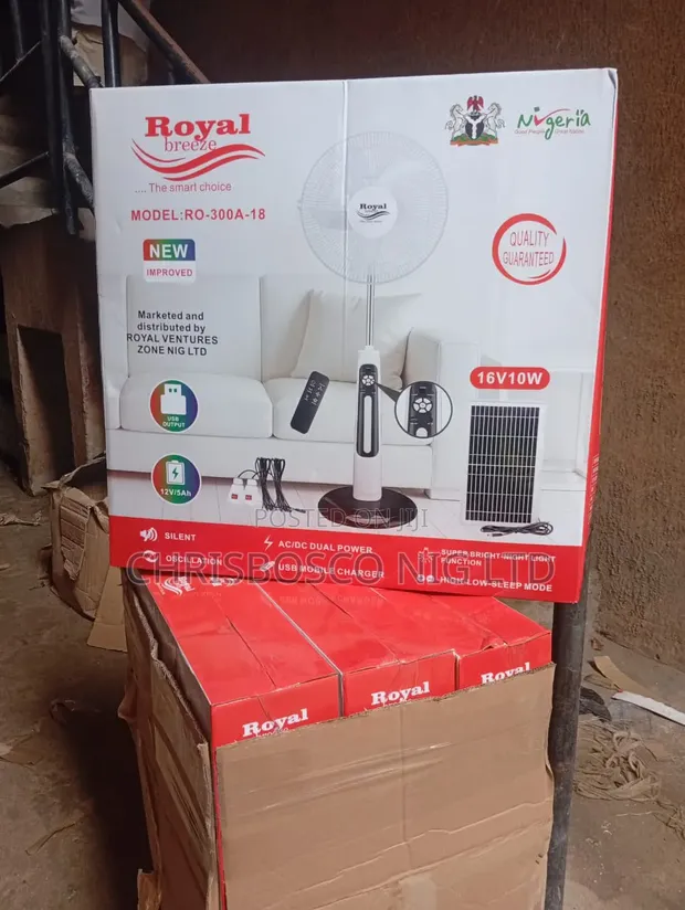 Royal Breeze Solar Energy Fan with Light - 1