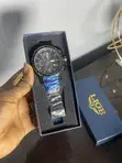 Lige Men's Quartz Wristwatch - Blue Stainless Steel - 3