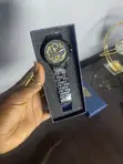 Lige Men's Quartz Wristwatch - Blue Stainless Steel - 4