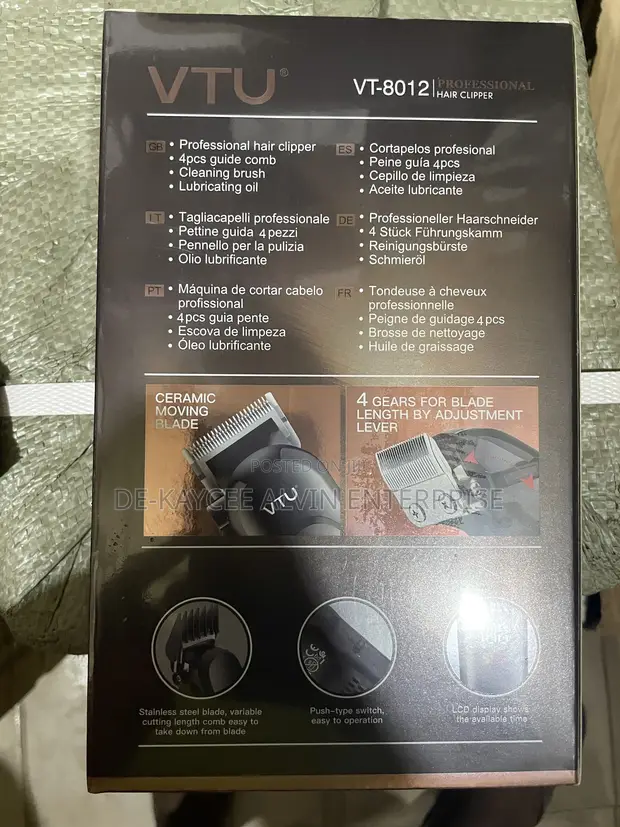VAV Rechargeable Hair Clippers - 1