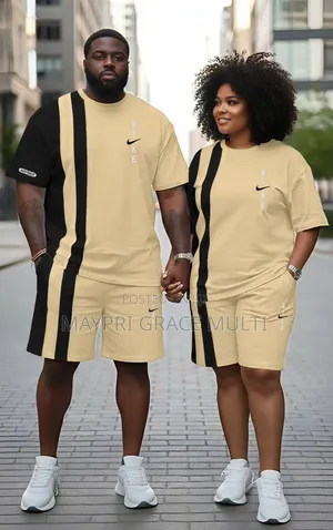 Unisex Cotton T-Shirt and Shorts Set - Brand New