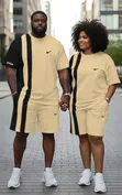 Unisex Cotton T-Shirt and Shorts Set - Brand New - 1