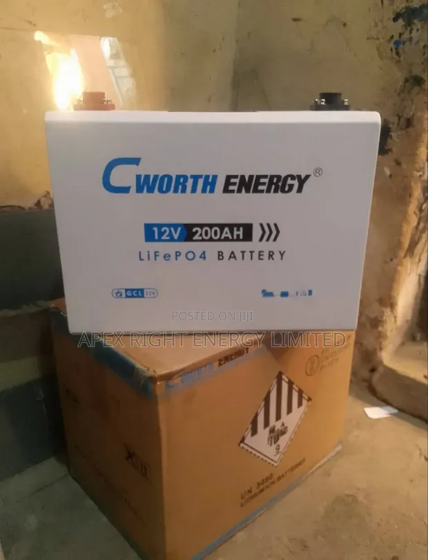 Cworth 2.5kWh 12V 200Ah Baturin Lithium - 1