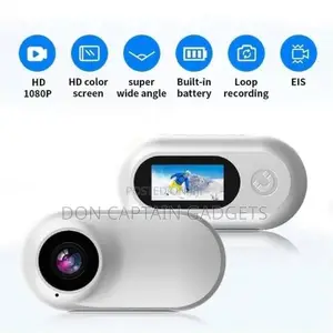 HD Wearable Action Camera Clip-On Body Cam for Vlogging