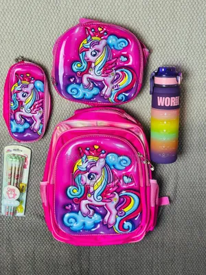 3-in-1 School Bag Set with Lunch Pack, Pencil Case, and Water Bottle
