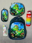 3-in-1 School Bag Set with Lunch Pack, Pencil Case, and Water Bottle - 2