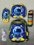 3-in-1 School Bag Set with Lunch Pack, Pencil Case, and Water Bottle - 5