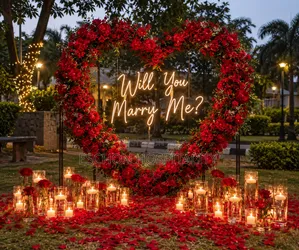 "Will You Marry Me" Proposal Setup