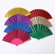 Glitter Foldable Hand Fan Dozen - 2