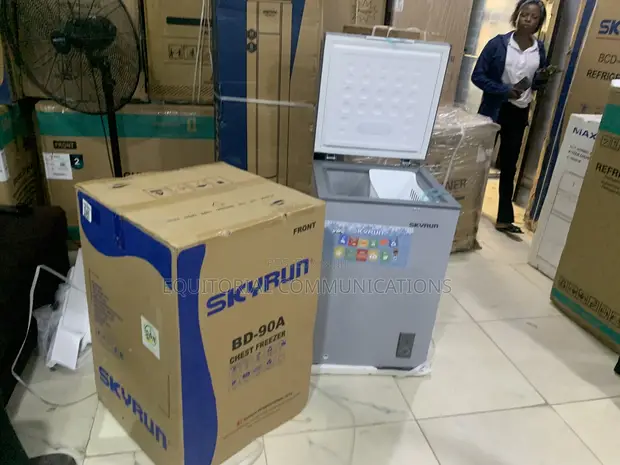Skyrun 90L Chest Freezer - Sabon Abu - 1