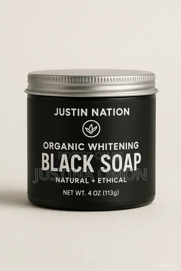 Justin Nation Organic Whitening Black Soap - 1