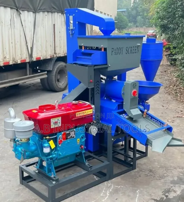4-in-1 Combined Rice Milling Machine - Diesel Powered - 1