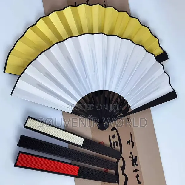 Bamboo Foldable Hand Fan - 1