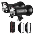 Godox SK400ii 400W Strobe Kit with 2x 60x90cm Softboxes - 3