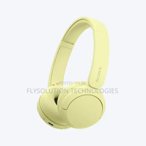 Sony WH-CH520 Wireless On-Ear Headphones - Yellow - 1