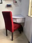 Home Interiors Floating Wall Table & Chair (Used) - 2
