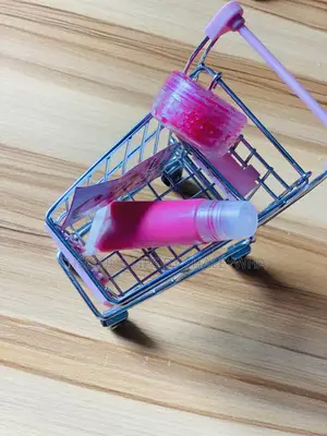 Pink Lip Balm and Lip Scrub Set