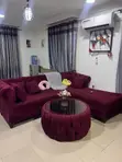 L Shape Sofa with Tinted Glass Coffee Table - 3