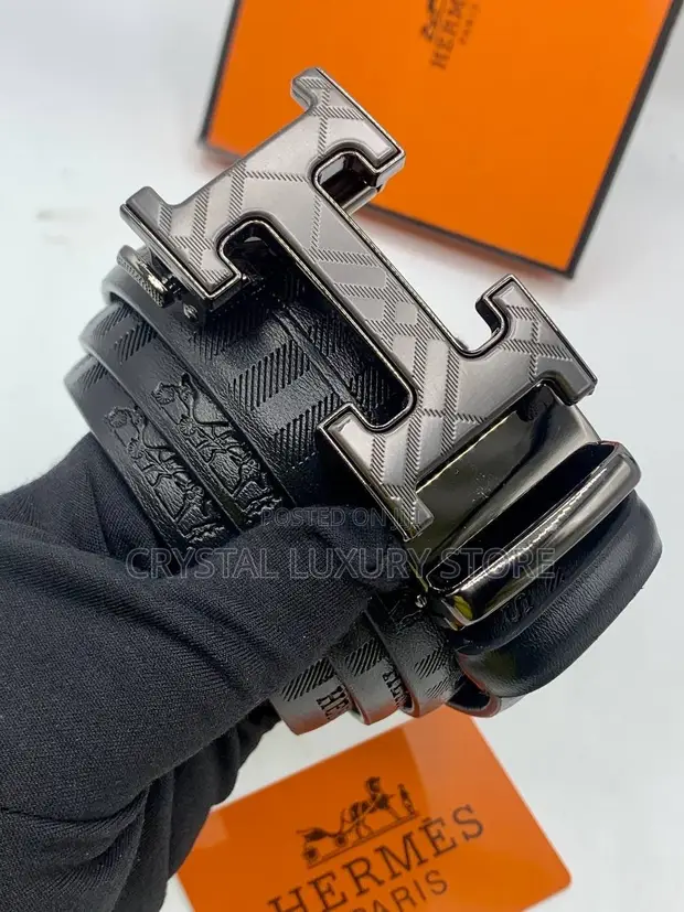 High Quality Men's Genuine Leather Belt - Gucci Style - 1