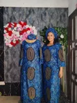 Beautiful Ankara Bubu Long Gown with Scarf - 1