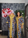 Beautiful Ankara Bubu Long Gown with Scarf - 3