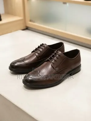 Andrea Nobile Classic Black Oxford Brogues - Size 43