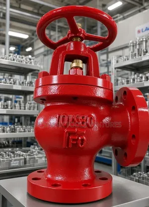 Industrial Flanged Globe Angle Valve JIS 10K 80