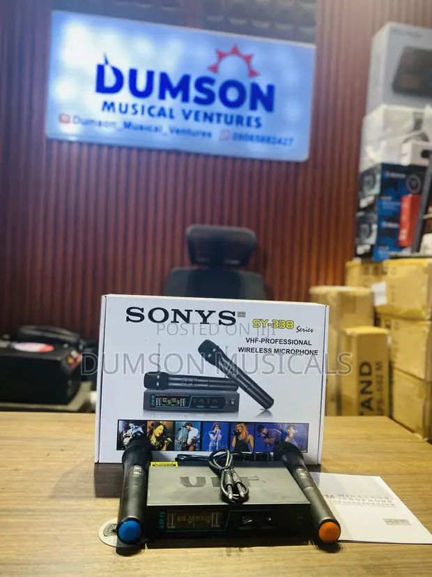 Sony SY-338 2-in-1 Wireless Microphone System - 1